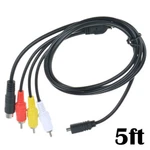 5FT Av A/v Tv-out Audio Video Cable Cord For Sony Handycam & DCR-HC28/E. Fixed Price $5.94.