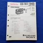Sony CCD-TR77 CCD-TR405 RMT-701 Service Manual Original Paper Oem Repair Guide. Fixed Price $79.00.