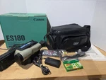 Canon ES180 8MM Video Camcorder W/remote, Ac/dc Charger, Wired Battery Read. Fixed Price $40.00.