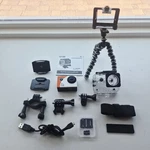 Explore One 4K Action Camera With Wifi Bundle Many Accessories. Fixed Price $35.00.