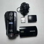 Samsung HMX-F80BP Handheld Hd Camcorder Tested + Charger, Battery, Sd Card. Fixed Price $87.33.