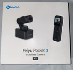 Feiyutech Pocket Kit 4K 60FPS 3-AXIS Handheld Camera Stabilizer Gimbal. Fixed Price $305.00.
