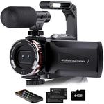 4K Video Camcorder, 64MP Uhd Vlogging Dual For 21X Digital Zoom Ips Screen .... Fixed Price $118.99.
