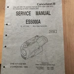 Canon ES5000A Video Camera Repair Manual Service Guide. 8MM Camcorder. Fixed Price $40.00.