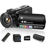 Zydiie 4K Video Camera Camcorder Uhd 64MP Vlogging For Youtube 18X. Fixed Price $124.90.