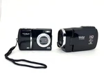 Vivitar Dvr 947HD, Vistaquest, VQ124, Carry Case Hp, Camera Lot Used.. Fixed Price $39.99.
