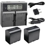 Kastar SSL-JVC70 Battery Lcd Fast Charger For GY-HM200HW GY-HM200SP GY-HM250. Fixed Price $29.99.