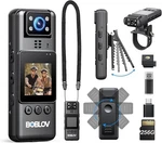 Boblov Hd 4K Police Wearable Mini Body Camera W/ Audio Record Night 256G. Fixed Price $54.99.