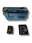 Panasonic SDR-S26 Sdhc Digital Camcorder 70X Zoom W/ Battery, & Card Blue. Fixed Price $120.00.