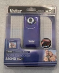Vivitar Digital Camcorder DVR-880HD 4X Zoom, Built-in Mic, Purple Sealed. Fixed Price $35.00.