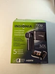 Insignia Hd Compact Camcorder 5.0 Mp- 3" Lcd Swivel Screen NS-DV720PBL2. Fixed Price $65.00.