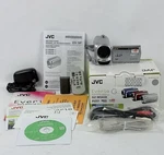 Jvc Everio Camcorder GZ-MG630SU 60GB Hd, Charger Av & Data Cords Remote Cd Mint. Fixed Price $209.20.