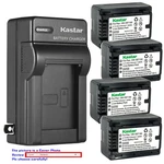 Kastar Battery Ac Wall Charger For VW-VBT190 Panasonic HC-VX981K HC-W570M. Fixed Price $42.49.