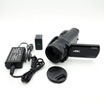 Sony FDR-AX100 4K Handycam Zeiss Vario-sonnar T* 18X Optical Steadyshot. Fixed Price $799.99.