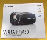 Canon Vixia Hfm 30 Camcorder - Black Includes Soft Case. Fixed Price $124.99.