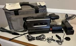 Vtg Sharp VL-L50U Slimcam Zoom 12 Vhs Camcorder, Accessories & Case Parts Only. Fixed Price $30.00.