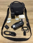 Sony Handycam HDR-CX240 Black Camcorder W/ 32GB Sd, Charger Case, Batteries Mint. Fixed Price $249.95.