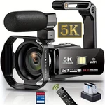 Dingetu 5K 64MP Wifi Camcorder. Fixed Price $135.55.