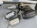 Lot Of 5 Retro Camcorders Jvc Panasonic Sharp. Fixed Price $49.99.