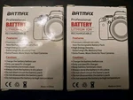 Batmax Lithium Ion Rechargeable Battery (2 Pack) NP-FM50. Fixed Price $9.50.