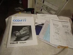 Sony Handycam CCD-F77 Video 8 Owners Manual Paperwork Package. Fixed Price $12.99.