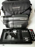 Jvc GR-AXM310U Vhs-c Compact Video Camcorder Accessories & Remote -untested. Fixed Price $62.00.