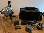 Panasonic PV-DV100D Mini Digital Video Camcorder Charger Tripod Battery Works. Fixed Price $125.99.