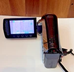 Jvc GZ-MS120BU Everio Sd Camcorder 40X Zoom Tested Works Battery Charger. Fixed Price $89.00.