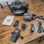 Hibachi Camcorder 8MM VM-E25A, Charger, Cables & Bag. For Parts Repair Only. Fixed Price $30.00.