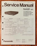 Panasonic Vintage Vhs Vcr's PV-4300 Series Original Factory Service Manual. Fixed Price $18.00.
