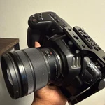 Blackmagic Pocket Cinema Camera 4K Smallrig Cage Battery + 12-60 Lumix. Fixed Price $755.00.