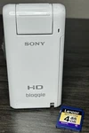 Tested Sony Bloggie MHS-PM5 Hd Self Recording White Camera W/ Sd Card No Battery. Fixed Price $48.30.