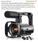 Flyfrost 8K 88MP Uhd Wifi Camcorder 18X Zoom Night Vision Touch Screen. Fixed Price $140.00.