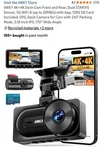 Iiwey 4K+4K Dash Cam Front And Rear, Dual Starvis Sensor, 5G WIFI-6. Fixed Price $80.00.