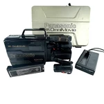 Vtg Panasonic PV-300D Vhs Hq Omnimovie Camcorder Hard Case & Accessories. Fixed Price $99.00.
