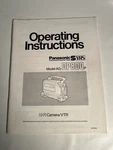 Vntg Original Manual Panasonic Svhs AG-DP800 Operating Instructions Replace. Fixed Price $23.85.
