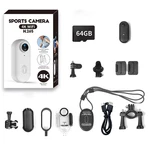 Jinpei 4K Mini Action Camera Included 64GB Wearable 360ROTATABLE Clip. Fixed Price $105.61.