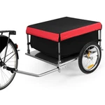 Ironmax Bike Cargo Trailer, Folding Wagon Cart With 16'' Wheels & Black + Red. Fixed Price $141.99.