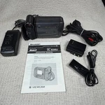 Sharp Viewcam VL-E35U 8MM Lcd Camcorder Zoom Hi-fi Monaural With Box Manual. Fixed Price $129.99.