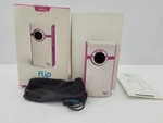 Flip Ultra Video Camera Model U1120 Pocket Size White/pink With Box & Papers. Fixed Price $59.99.