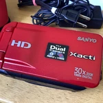 Sanyo Xacti VPC-ZH1R Dual Camera Camcorder /video W Battery Charger Sd Card Bag!. Fixed Price $64.99.