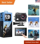 Akaso EK7000 Pro 4K Action Camera With Touchscreen & Remote Control. Fixed Price $156.99.