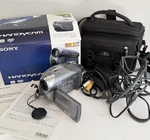 Sony DCR-DVD205 Rw Handycam Camcorder Night Vision Video Wide Screen Works. Fixed Price $89.99.