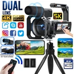 5K 56MP Dual Lens Video Camera Camcorder For Youtube Vlogging Wifi Night Vision. Fixed Price $110.19.