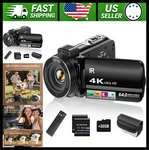 Zydiie 4K Vlogging Camcorder 64MP 18X Zoom Touchscreen Night Vision 2 Batteries. Fixed Price $147.99.