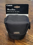 Canon Powershot Deluxe Soft Camera Carrying Case Black PSC-4050 New W/ Tags. Fixed Price $12.58.