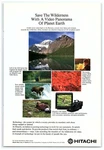1988 Hitachi VM-5200A Camcorder Print Ad, Wilderness Video Panorama Planet Earth. Fixed Price $12.50.