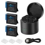 3 Pack Hero Battery And Triple Batteries Charger For Gopro 8/7/6. Fixed Price $25.99.