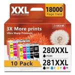 10 Pack 280XXL 281XXL Ink Cartridges For Canon PGI-280X.... Fixed Price $64.13.