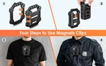 Boblov Police Body Camera Mount Back Clip Strong Magnets Stick To Clothe. Fixed Price $22.99.